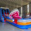 18ft Rip Curl Shark Attack 2pc Hybrid Dual Lane Inflatable Water Slide - BounceWave Inflatable Sales