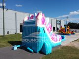 18ft Sapphire Summit Dual Lane Hybrid Inflatable Water Slide - BounceWave Inflatable Sales