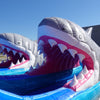 18ft Shark Beach Dual Lane Center Climb Inflatable Water Slide - BounceWave Inflatable Sales