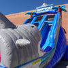 18ft Shark Beach Dual Lane Center Climb Inflatable Water Slide - BounceWave Inflatable Sales