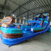 18ft South Beach Hybrid Dual Lane Inflatable Water Slide - BounceWave Inflatable Sales