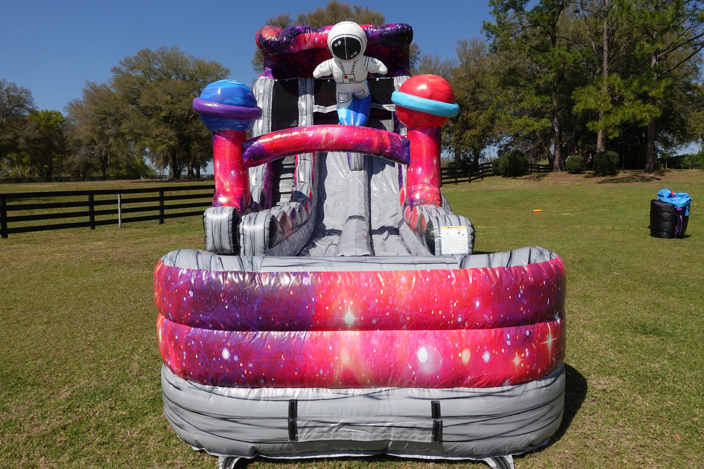 18ft Space Surfer Hybrid Dual Lane Inflatable Water Slide - BounceWave Inflatable Sales