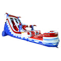 18ft Star Spangled Splash Dual Lane Water Slide – Center Climb