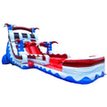 18ft Star Spangled Splash Dual Lane Water Slide – Hybrid