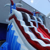 18ft Star Spangled Splash Hybrid Dual Lane Inflatable Water Slide - BounceWave Inflatable Sales