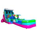 18ft Summer Luau Dual Lane Water Slide – Hybrid