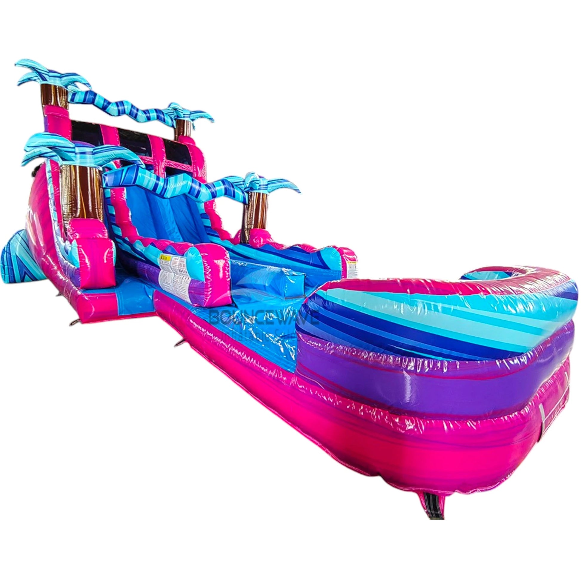 18ft Supernova Splash Hybrid Dual Lane Inflatable Water Slide - BounceWave Inflatable Sales
