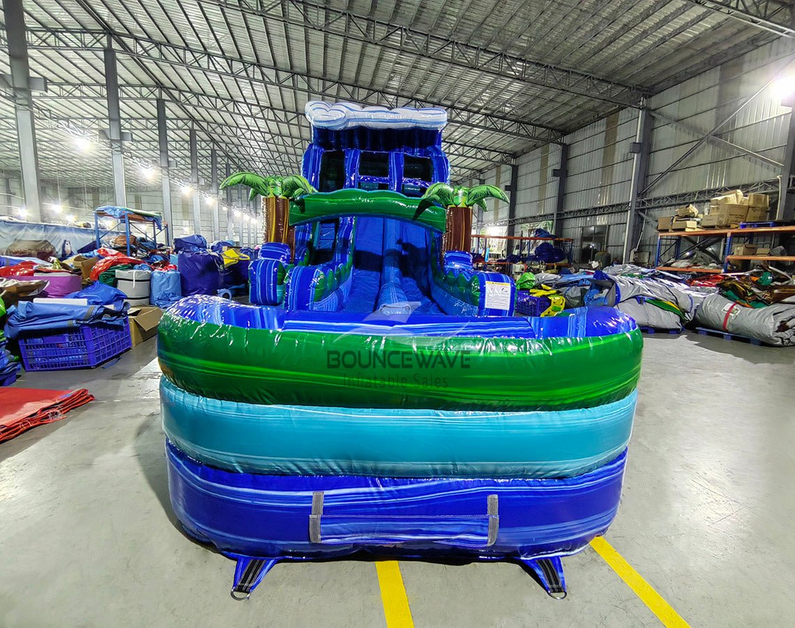 Inflatable Wave 18ft Trop Wave Dual Lane Water Slide – Hybrid