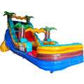 18ft Tropic Shock Single Lane Water Slide