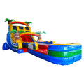 18ft Tropical Oasis Dual Lane Water Slide – Hybrid