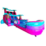 18ft UltraShock Dual Lane Hybrid Water Slide - BounceWave Inflatable Sales
