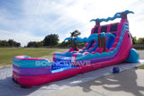 18ft UltraShock Dual Lane Hybrid Water Slide - BounceWave Inflatable Sales