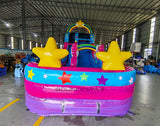 18ft Unicorn Commercial Single Lane Inflatable Water Slide - BounceWave Inflatable Sales
