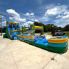 19ft Tiki Typhoon Dual Lane 2PC Inflatable Water Slide With Slip & Slide - BounceWave Inflatable Sales