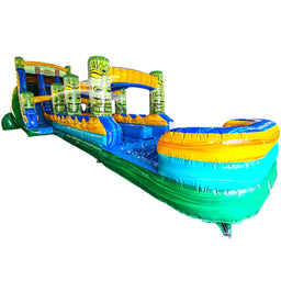 19ft Tiki Typhoon Dual Lane 2PC Inflatable Water Slide With Slip & Slide - BounceWave Inflatable Sales