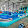 20ft Bahama Blast Hybrid Dual Lane Inflatable Water Slide - BounceWave Inflatable Sales