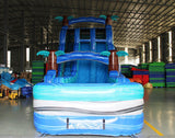 20ft Cayman Crush Dual Lane Water Slide – Hybrid - BounceWave Inflatable Sales