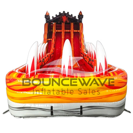 20ft Dragon Triple Lane Water Slide – Hybrid - BounceWave Inflatable Sales
