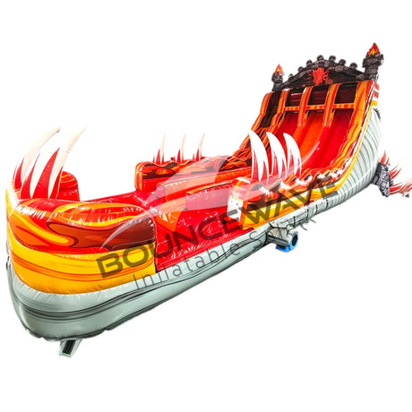 20ft Dragon Triple Lane Water Slide – Hybrid - BounceWave Inflatable Sales