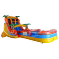 20ft Fiesta Fire Dual Lane Water Slide – Hybrid