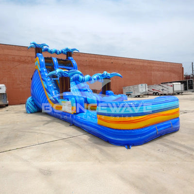 20ft Flashpoint Falls Commercial Single Lane Inflatable Water Slide - BounceWave Inflatable Sales