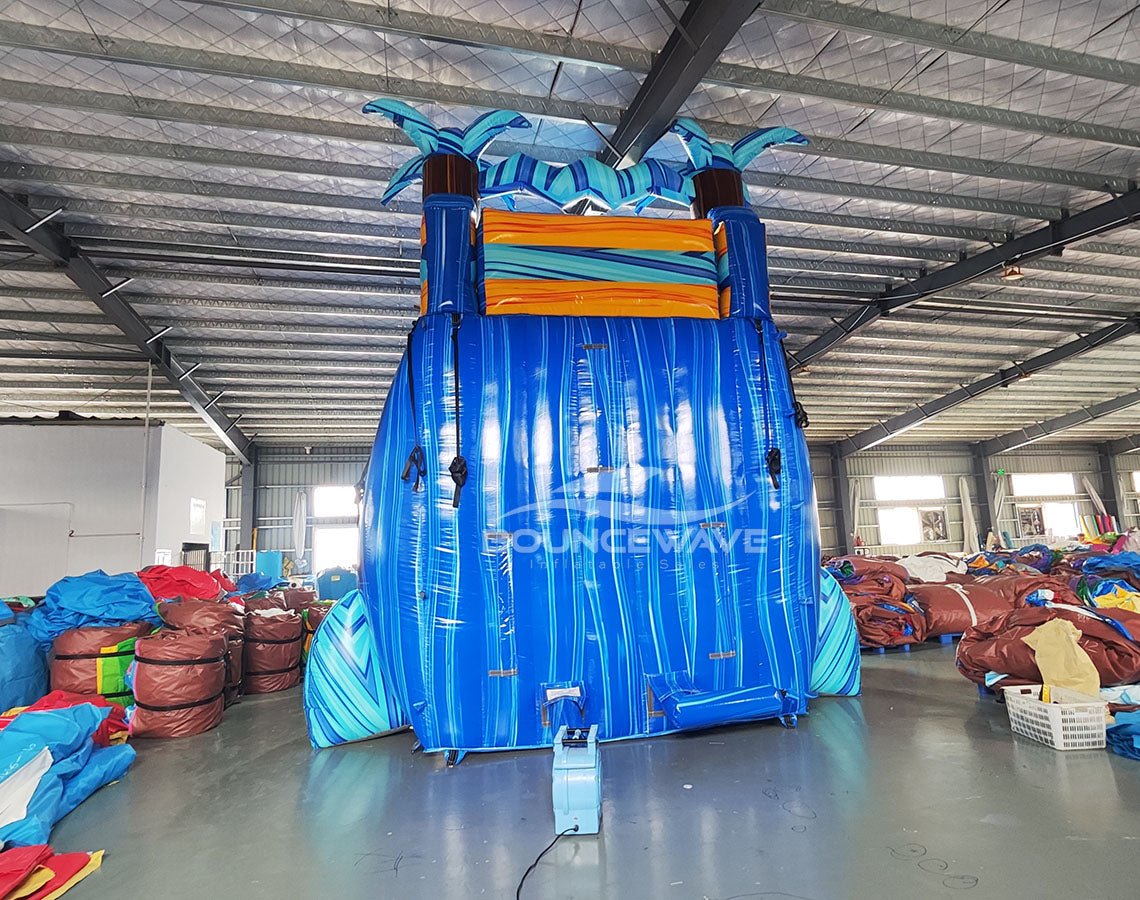 20ft Flashpoint Falls Commercial Single Lane Inflatable Water Slide - BounceWave Inflatable Sales