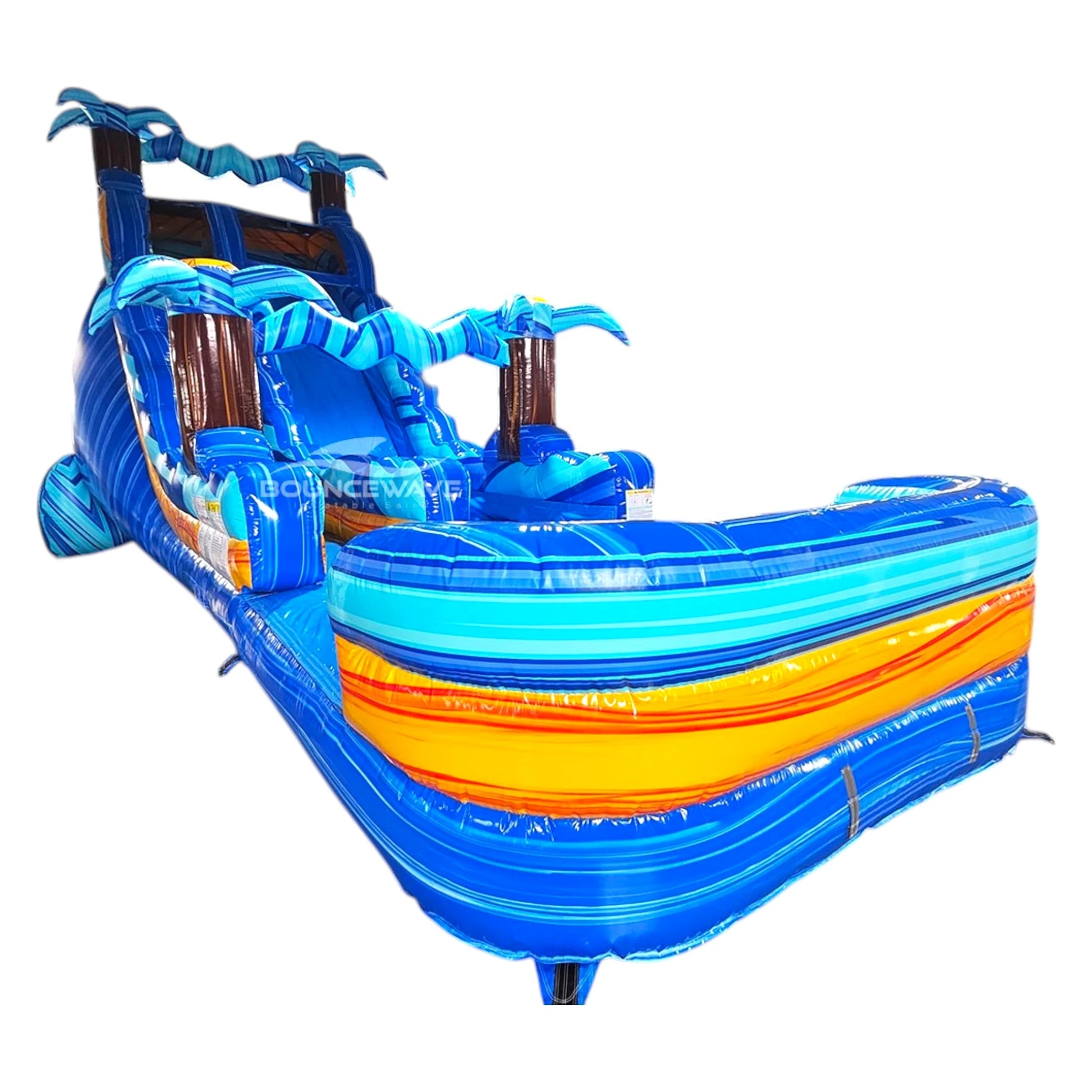 20ft Flashpoint Falls Commercial Single Lane Inflatable Water Slide - BounceWave Inflatable Sales