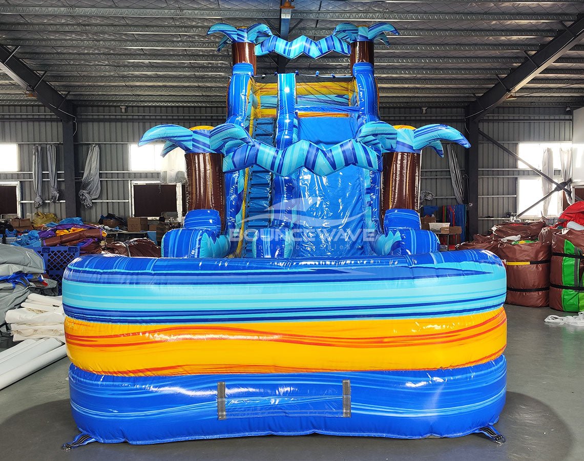 20ft Flashpoint Falls Commercial Single Lane Inflatable Water Slide - BounceWave Inflatable Sales