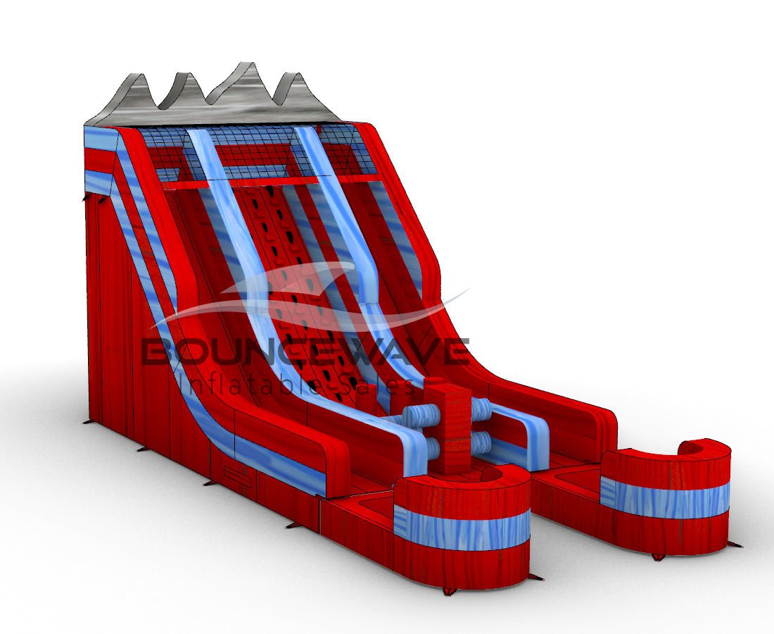 20ft Hydro Summit Challenge Rock Climb Water Slide - BounceWave Inflatable Sales