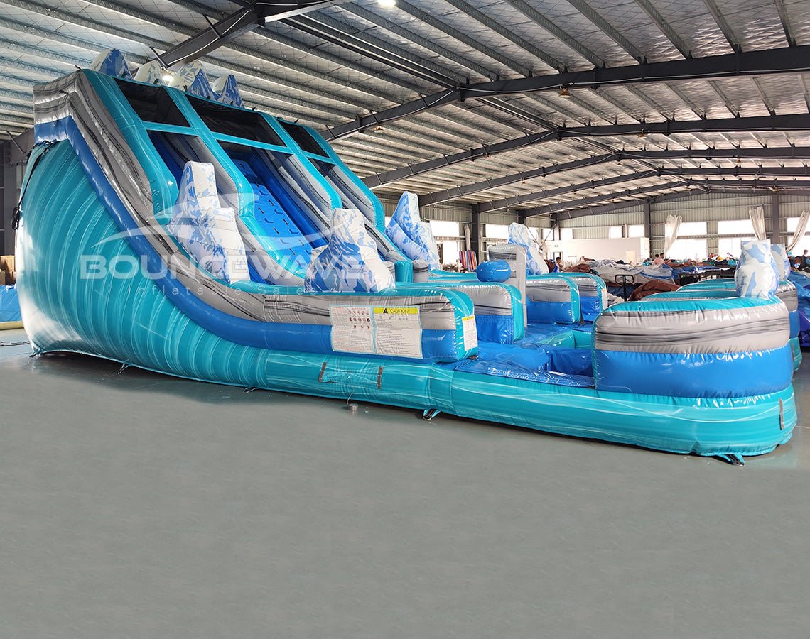 20ft Hydro Summit Challenge Rock Climb Water Slide - BounceWave Inflatable Sales