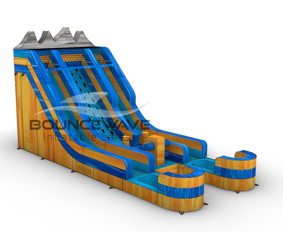 20ft Hydro Summit Challenge Rock Climb Water Slide - BounceWave Inflatable Sales