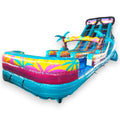 20ft Island Flow Dual Lane Water Slide – Center Climb