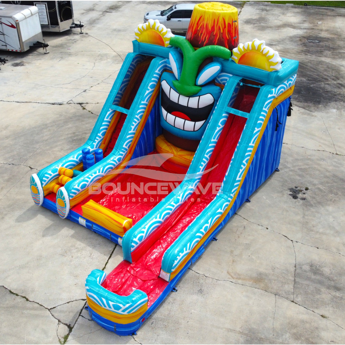 20ft Kona Falls Lagoon Commercial Inflatable Water Slide - BounceWave Inflatable Sales