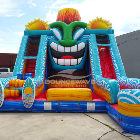 20ft Kona Falls Lagoon Commercial Inflatable Water Slide - BounceWave Inflatable Sales
