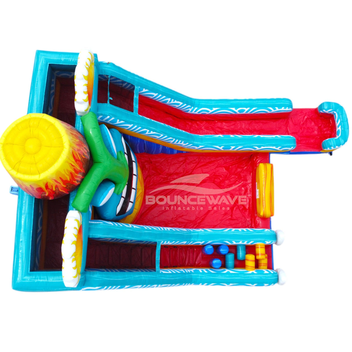 20ft Kona Falls Lagoon Commercial Inflatable Water Slide - BounceWave Inflatable Sales