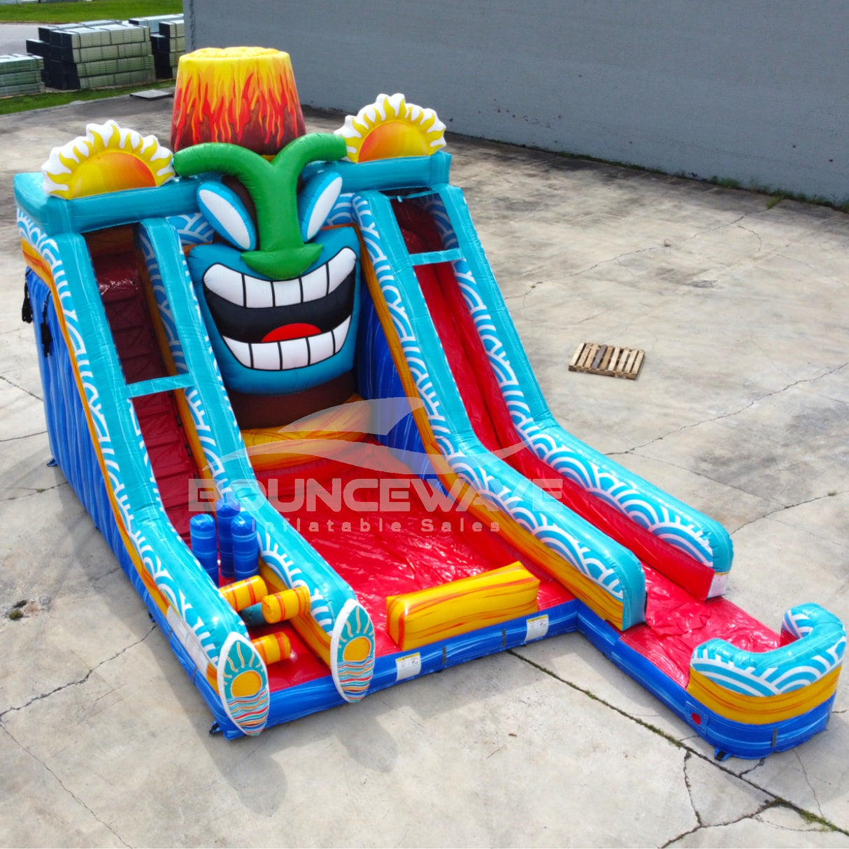 20ft Kona Falls Lagoon Commercial Inflatable Water Slide - BounceWave Inflatable Sales