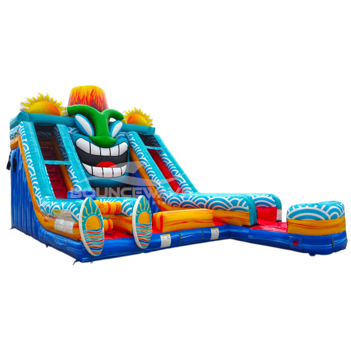 20ft Kona Falls Lagoon Commercial Inflatable Water Slide - BounceWave Inflatable Sales