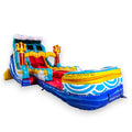 20ft Poseidon Plunge Dual Lane Water Slide – Hybrid