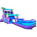 20ft Purple Plunge Dual Lane Water Slide – Hybrid