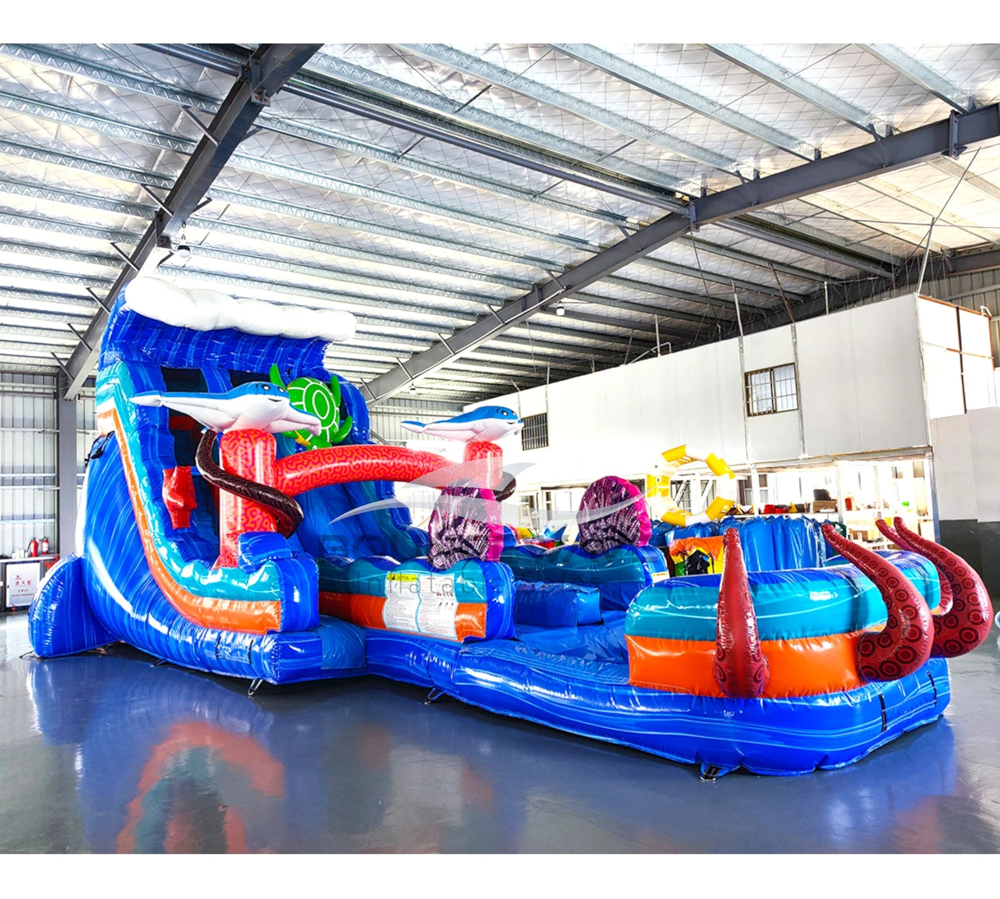 20ft Reef Racer Hybrid Dual Lane Inflatable Water Slide