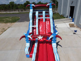 20ft Star Spangled Splash Hybrid Dual Lane Inflatable Water Slide - BounceWave Inflatable Sales
