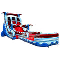 20ft Star Spangled Splash Dual Lane Water Slide – Hybrid