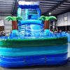 20ft Trop Wave Commercial Single Lane Inflatable Water Slide - BounceWave Inflatable Sales