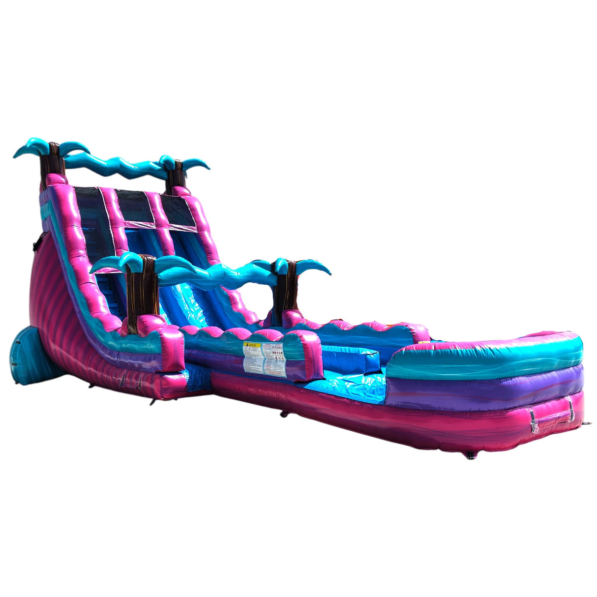 20ft Ultra Shock Dual Lane Water Slide – Hybrid - BounceWave Inflatable Sales