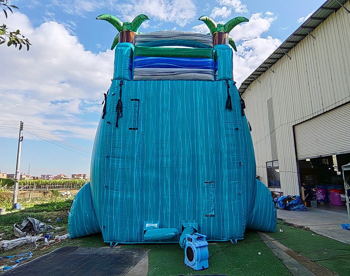 22ft Bahama Blast Commercial Single Lane Inflatable Water Slide - BounceWave Inflatable Sales