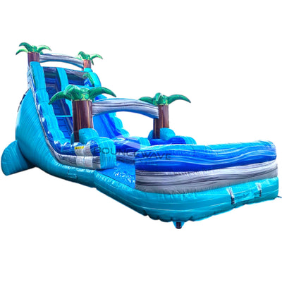 22ft Bahama Blast Commercial Single Lane Inflatable Water Slide - BounceWave Inflatable Sales