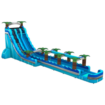 22ft Bahama Blast Dual Lane Inflatable Water Slide With Slip & Slide - BounceWave Inflatable Sales