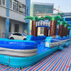 22ft Bahama Blast Single Lane Inflatable Water Slide With Slip & Slide - BounceWave Inflatable Sales