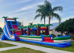 22ft Baja Splash Single Lane Inflatable Water Slide With Slip & Slide - BounceWave Inflatable Sales