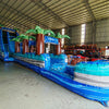 22ft Cayman Crush Single Lane Inflatable Water Slide With Slip & Slide - BounceWave Inflatable Sales